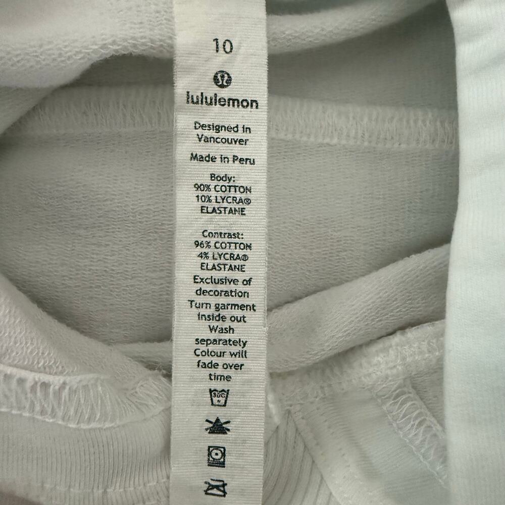 Lululemon Cropped Hoodie Sweatshirt Size 10 Stain‎ - Picture 9 of 9